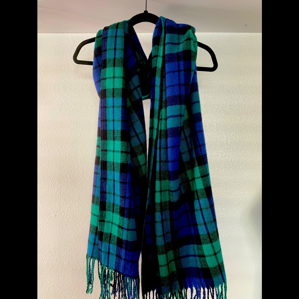 Free People Plaid Scarf